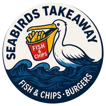 Seabirds Takeaway pelican logo